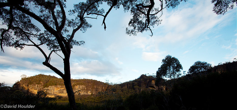 Sun setting on the walls of Hidden Valley