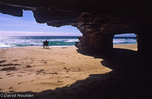 Newtons Beach sea caves Nadgee Nature Reserve (Click for larger image) Newtons Beach sea caves Nadgee Nature Reserve