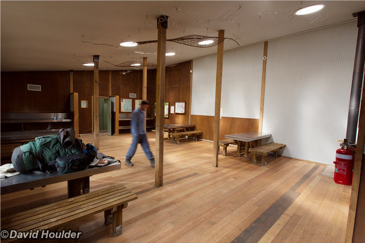 Inside Windy Ridge Hut