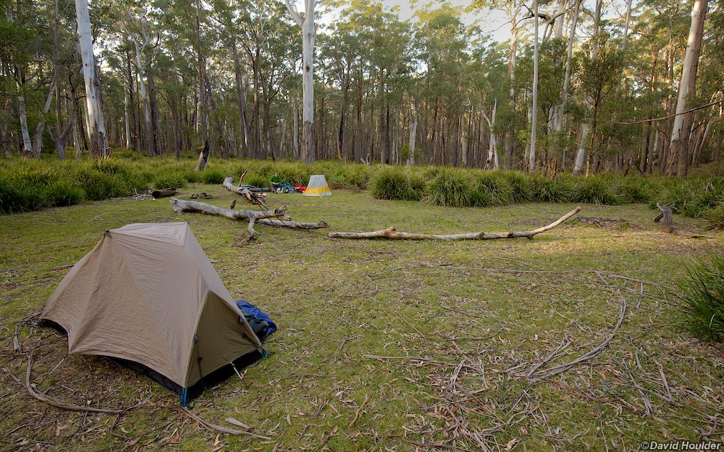 The campsite — then
