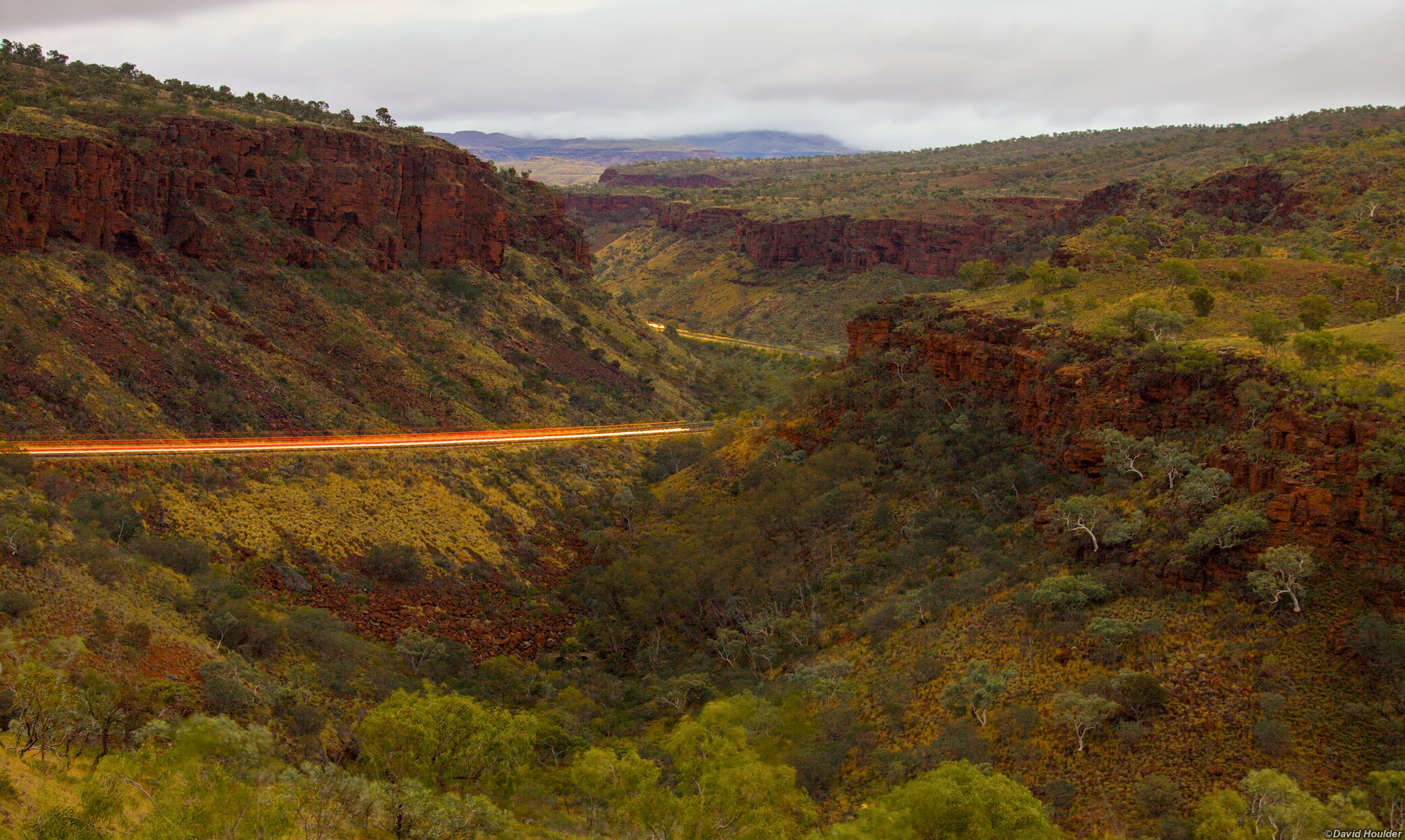 Road-trains at dusk