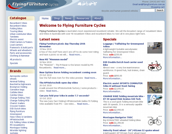 Flying Furniture Cycles