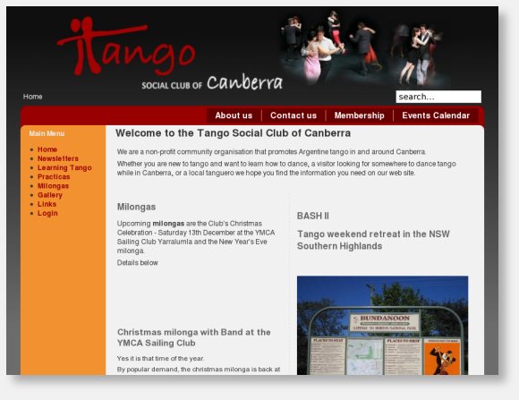 Tango Social club of Canberra