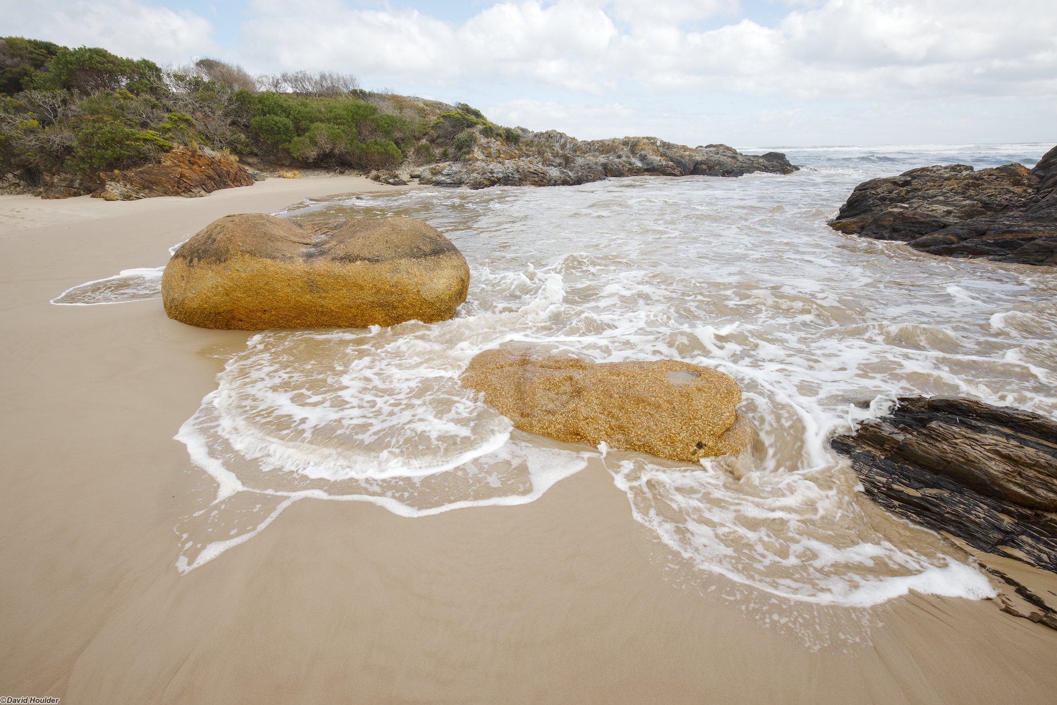 Boulders on the beach