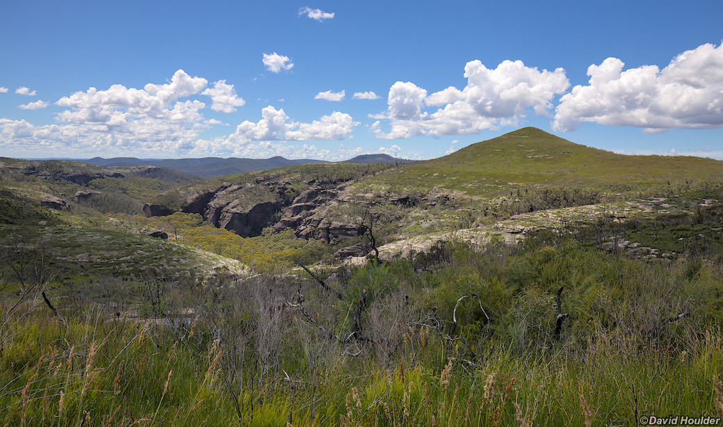 Corang Peak from the track in