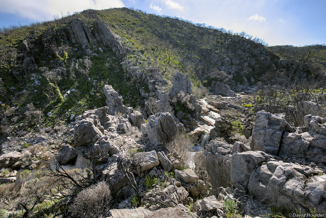 High above the Corang River