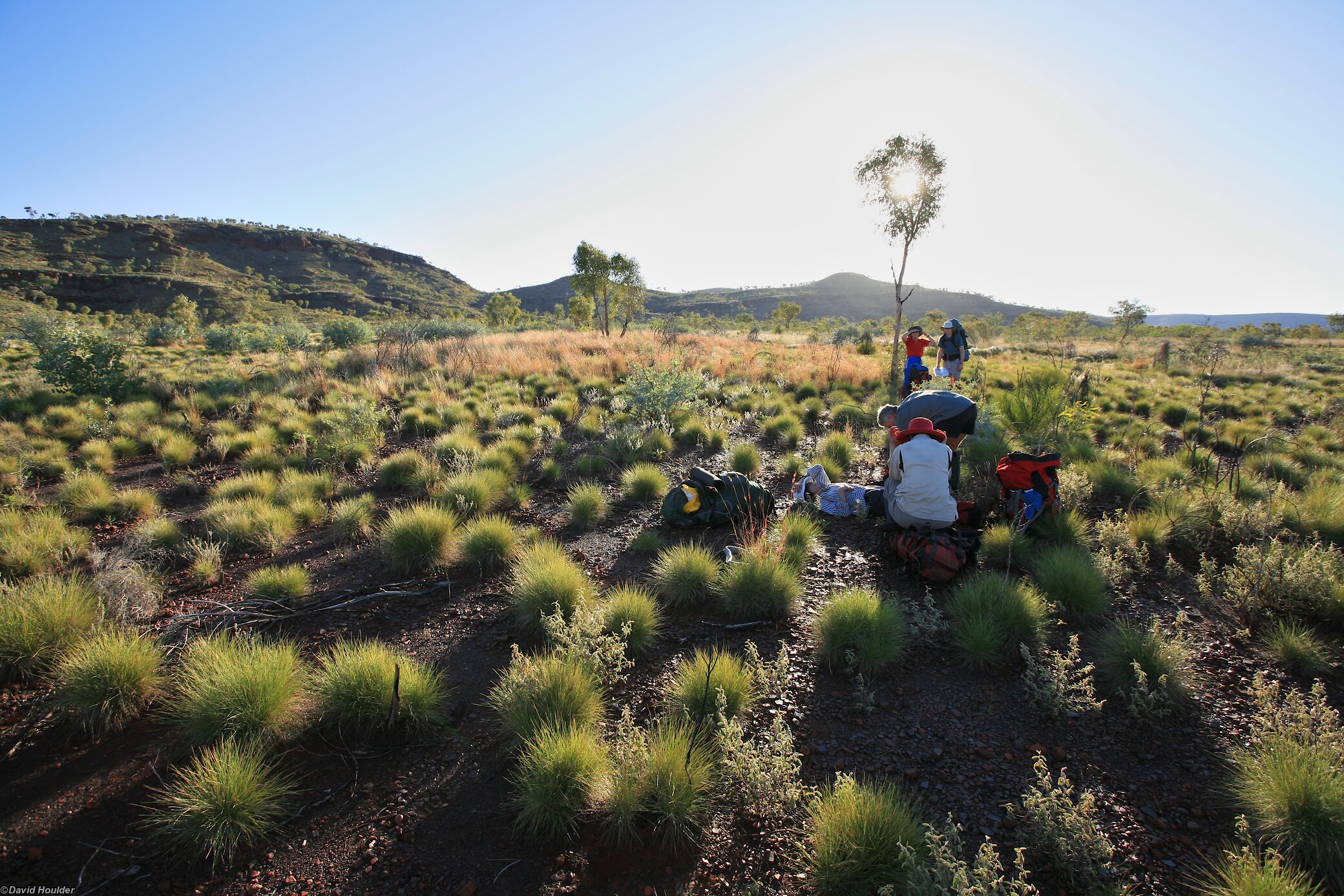 Heading for a campsite