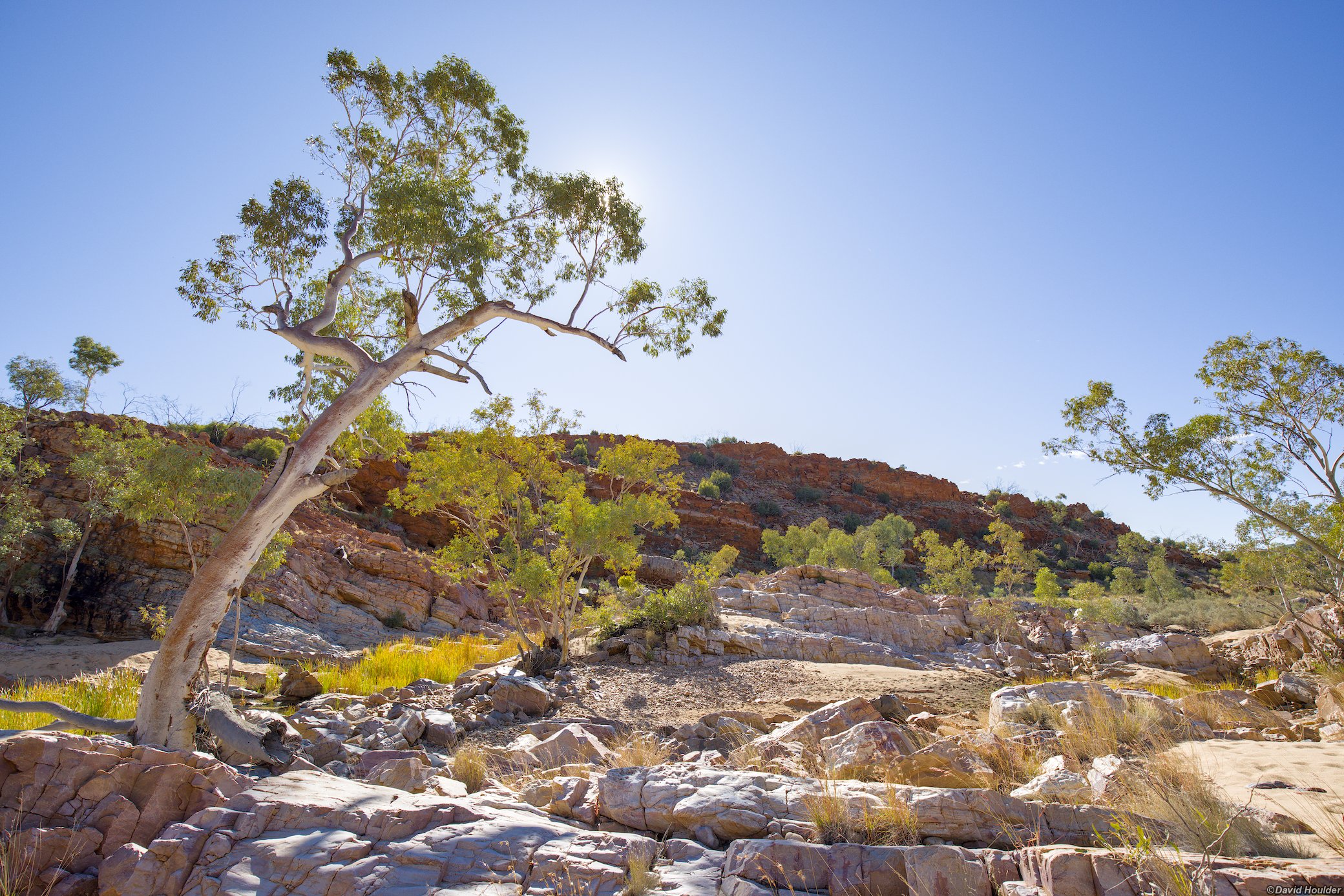 Looking north at Bowmans Gap