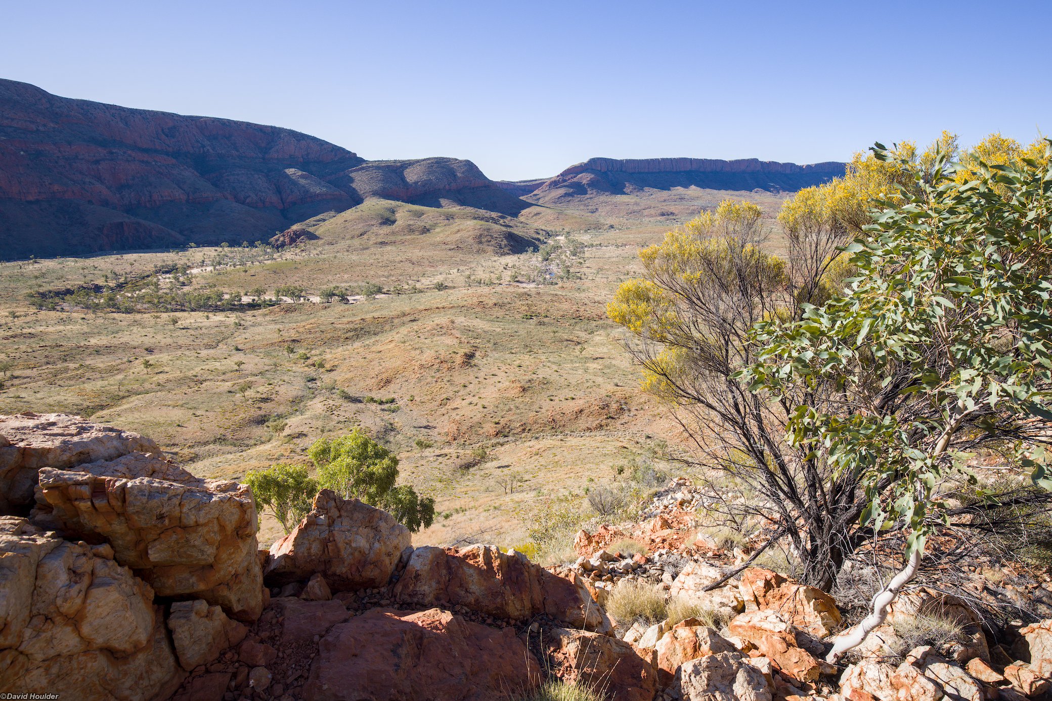 Looking north to Bowmans Gap
