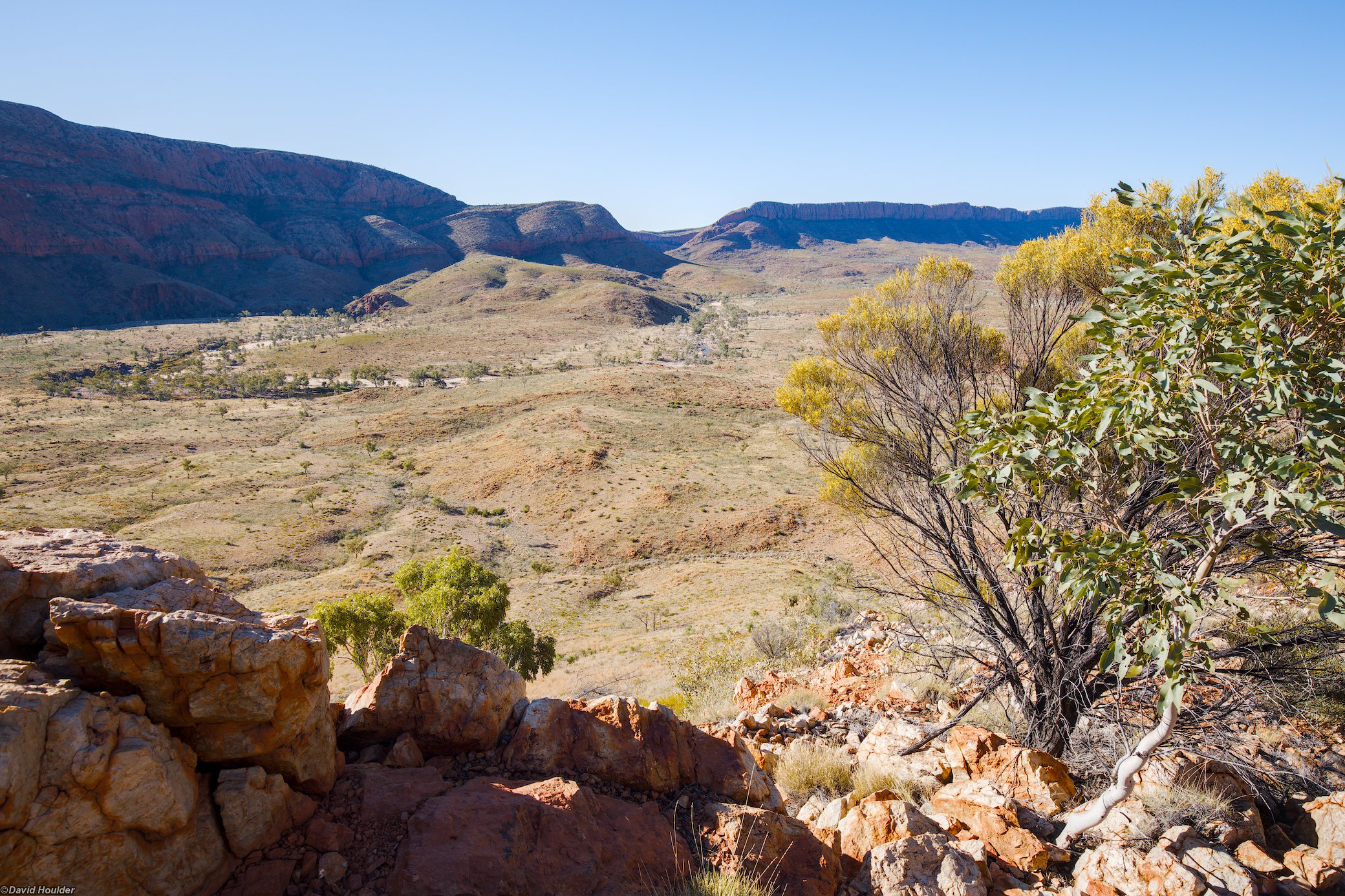 Looking north to Bowmans Gap