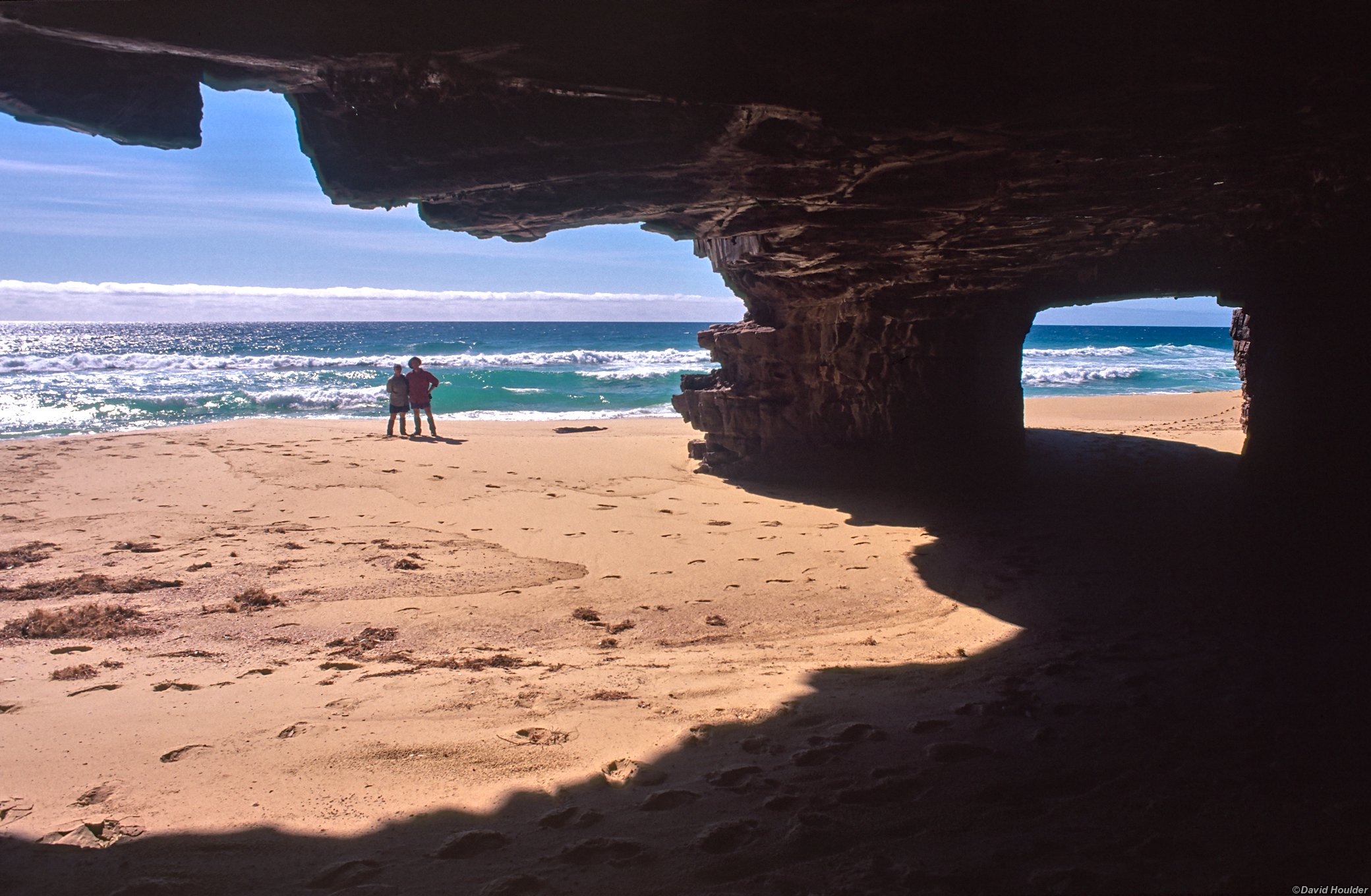 Newtons Beach sea caves Nadgee Nature Reserve