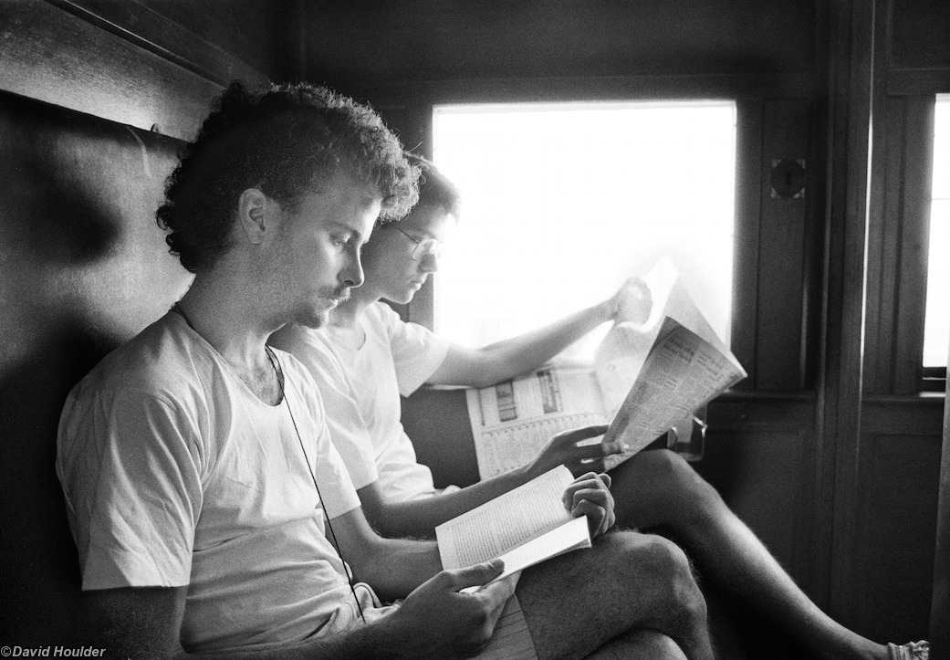 On the train to Chandigarh India, 1987