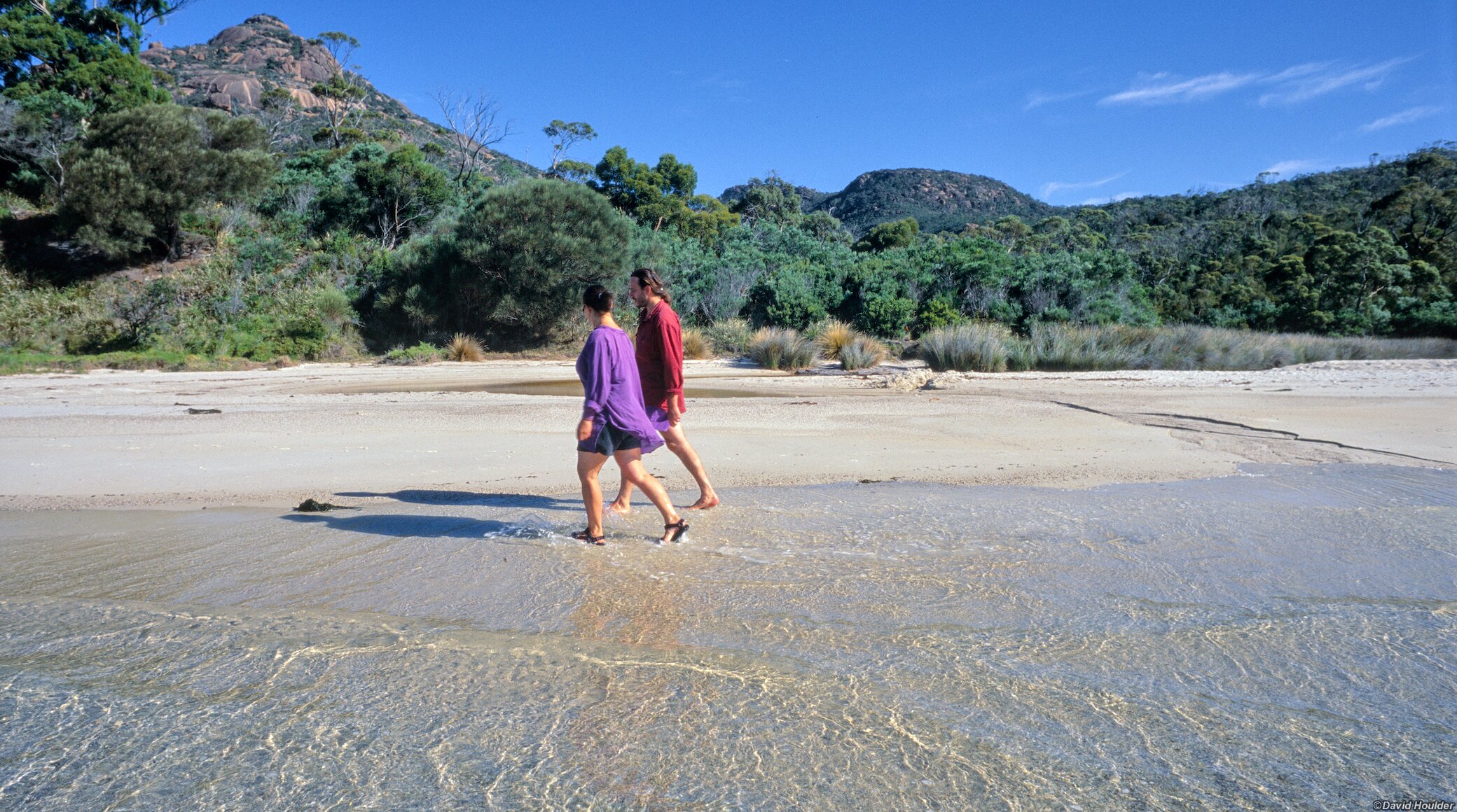 Strolling on the beach